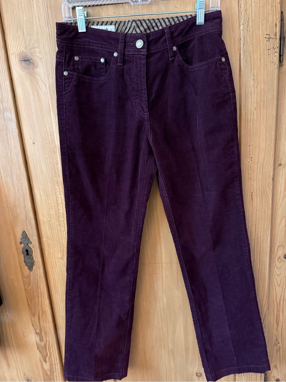 Faconnable Straight-Leg Corduroy Jeans in Plum
